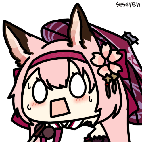 [谢谢茄子] seseren老师手绘表情包-花月