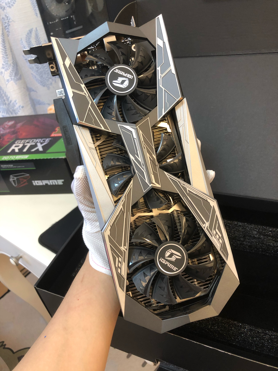 pdd的2070s火神xoc到啦已装上香