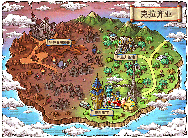 冒险岛魔法密林地图图片