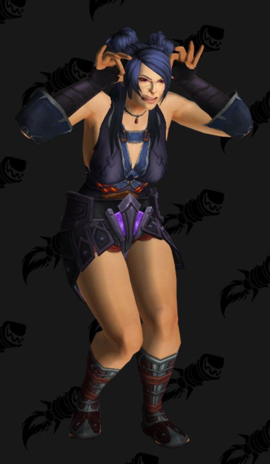 只爱幻化10490人类盗贼布甲幻化清秀中国风艳丽长裙魔兽里的短裙三