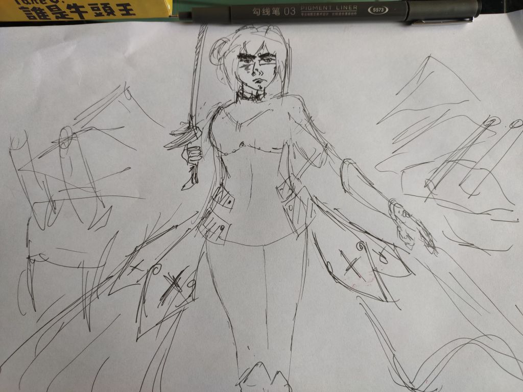 用一分钟的时间画一个圣女贞德