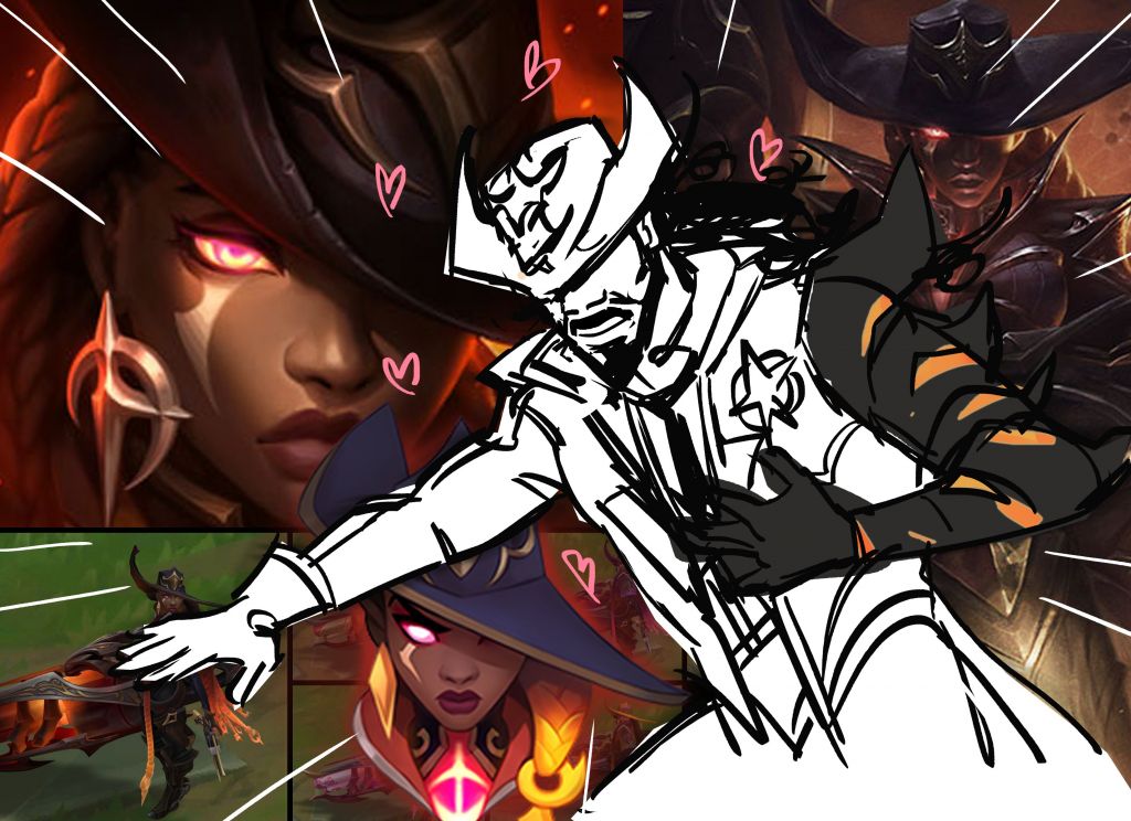 [游戏本体] 有人看出来了吗,西部魔影赛娜和卢锡安的原画都在同一个