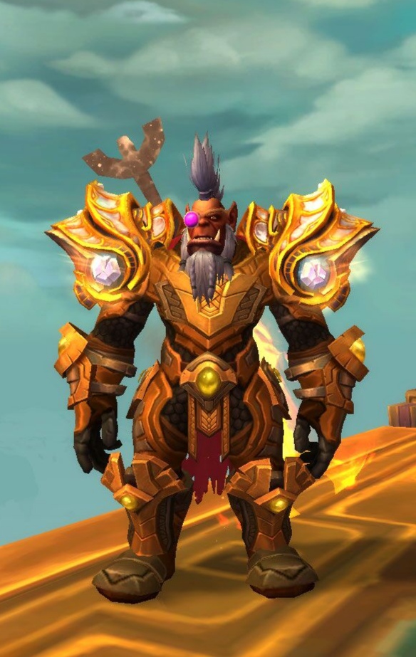 战士幻化金色金属风