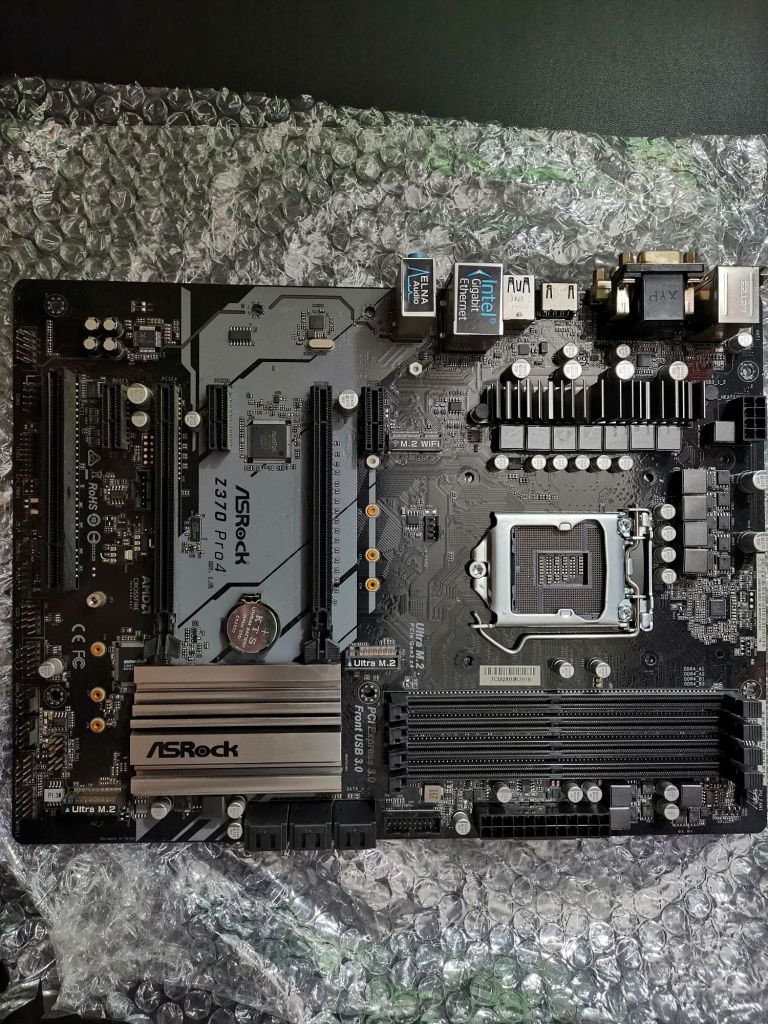 电脑硬件出一块18年在保的华擎z370pro主板