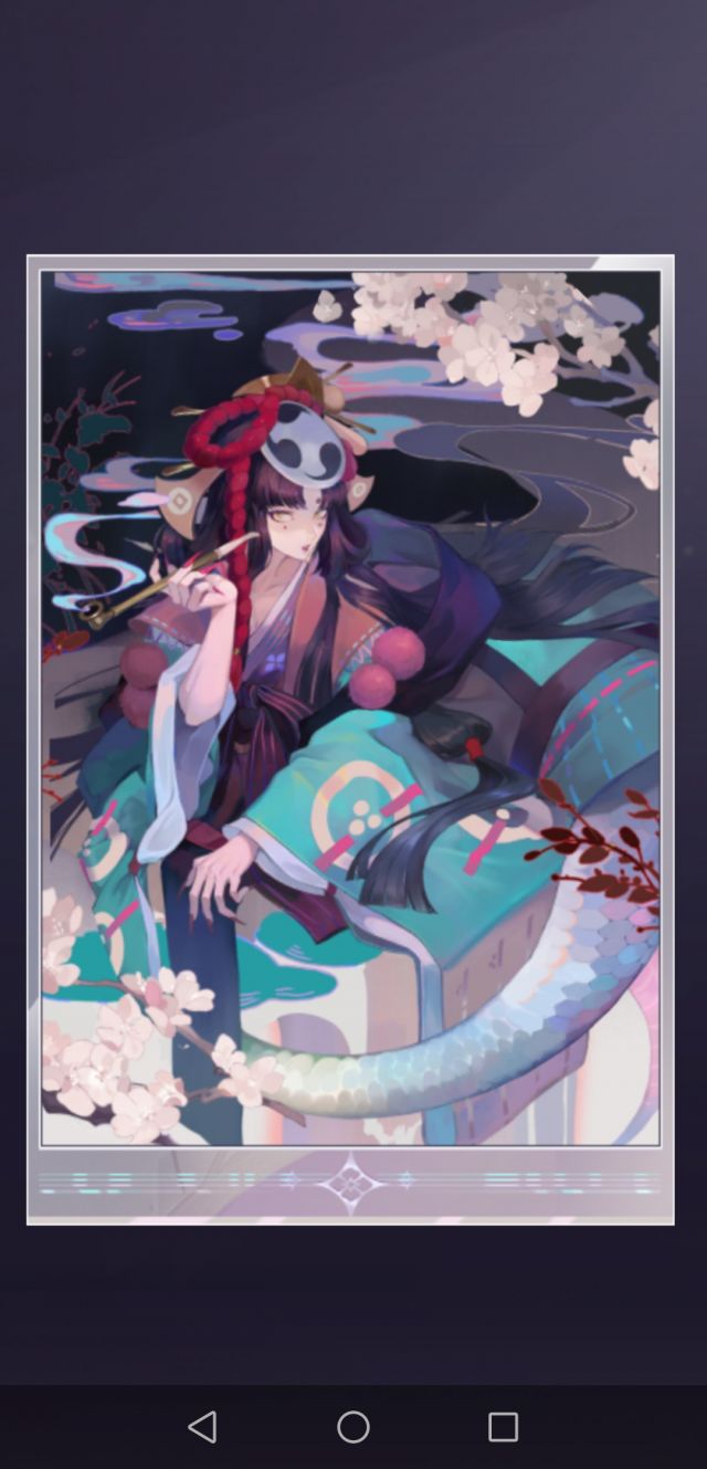 没有对比才没有差距放个三游sr清姬的官方图给大家看看这个sp有多离谱