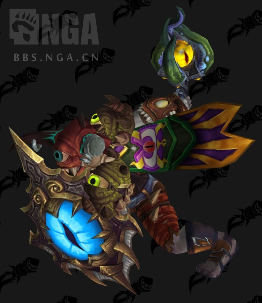 只爱幻化116女黑铁矮人萨满幻化五颜六色古神风所有眼睛都将睁开