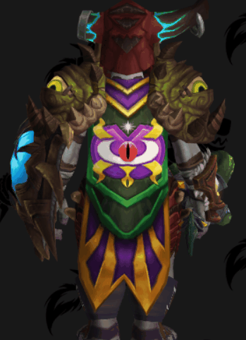 只爱幻化116女黑铁矮人萨满幻化五颜六色古神风所有眼睛都将睁开