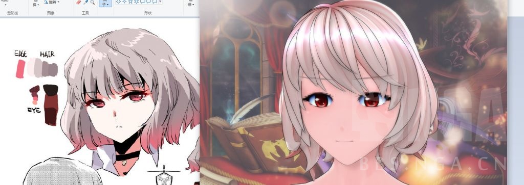 又捏了个简缇娅当pc,这个就差很远了,捏不出那种慵懒的感觉.