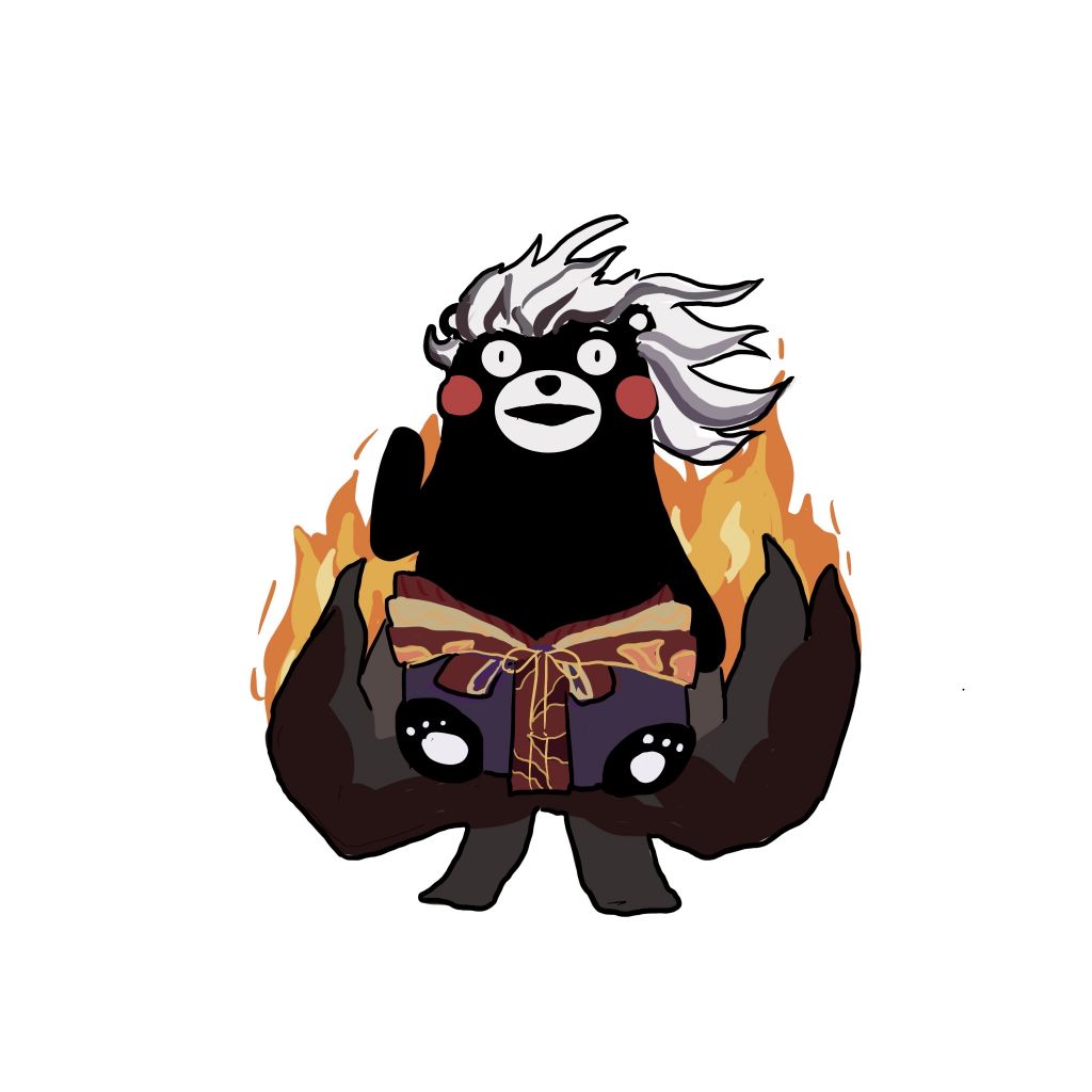 [同人画]奇怪的熊本熊增加了(更新缘结神 万年竹 茨木 鬼吞)