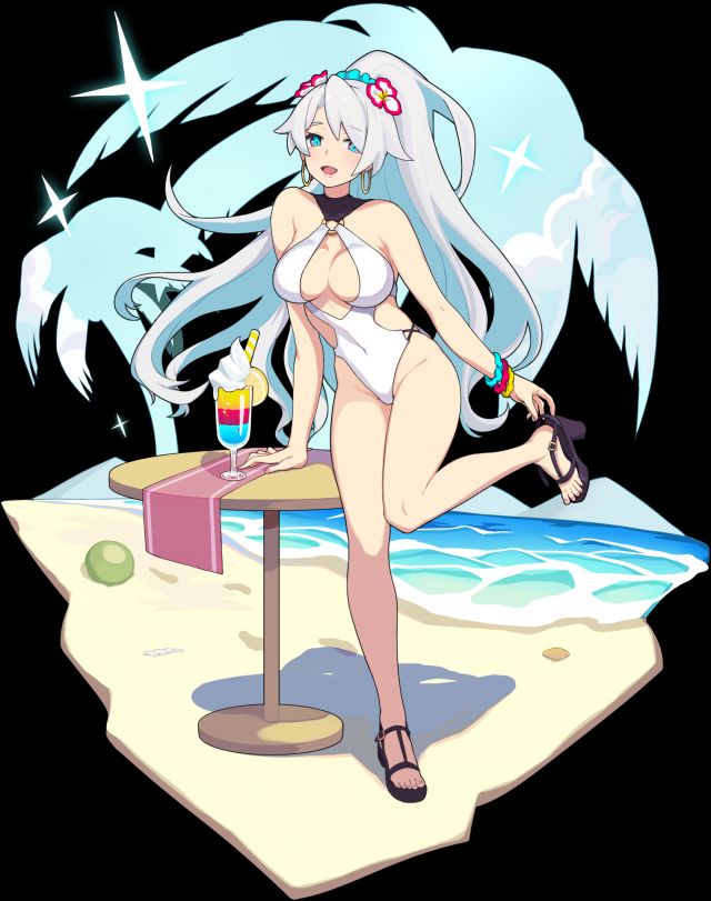 手机 网页游戏综合讨论 弹射世界 [弹射假新闻] 泳装魔女立绘,,[弹射