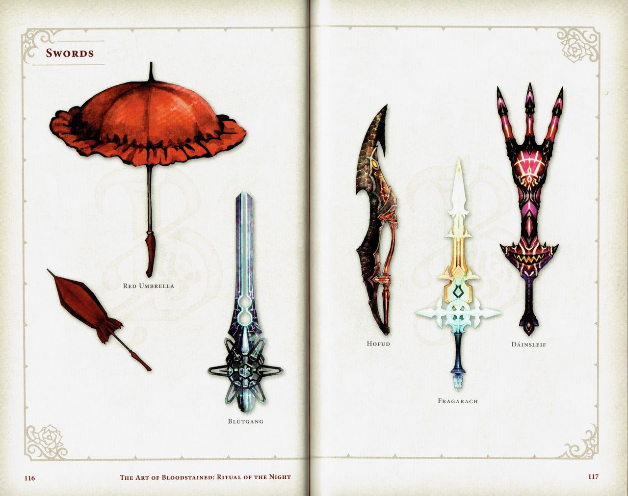 血污夜之仪式的武器设计的真漂亮可惜游戏里做的没有那么精细