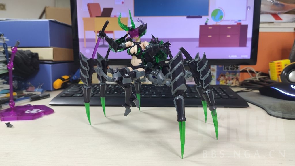 拼装御模道蜘蛛娘阿拉克涅20素组半成品