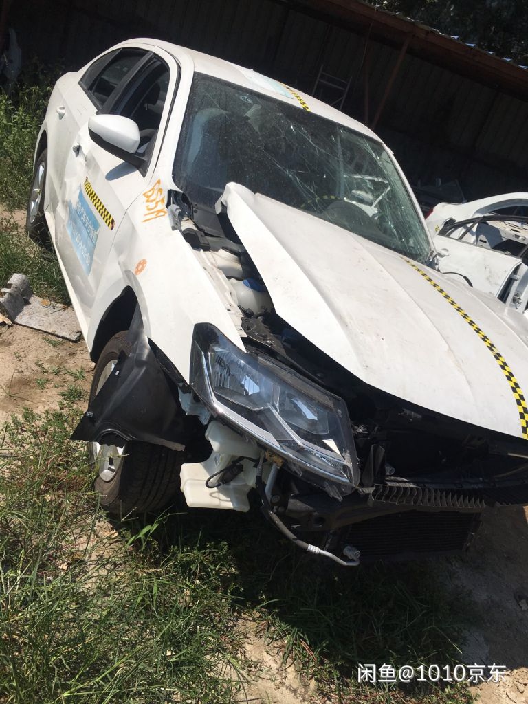 中保研摸底测试小面积偏置碰撞的朗逸测试车 nga玩家社区