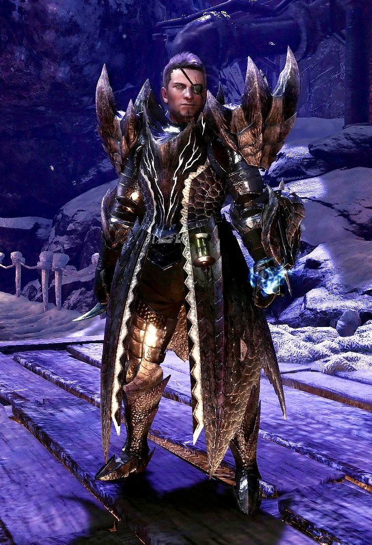 有人能给我这个悲惨的男猎人配一套帅气的外观装备吗