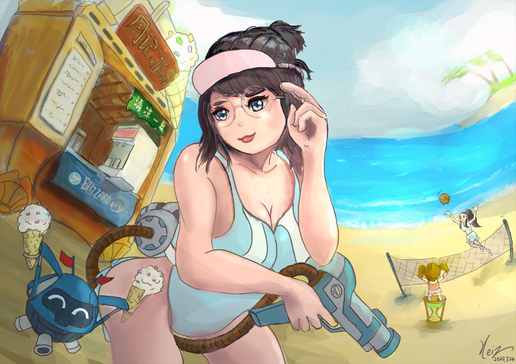 发一张渣画,参加了一下[小美出摊] 投稿征集,发现