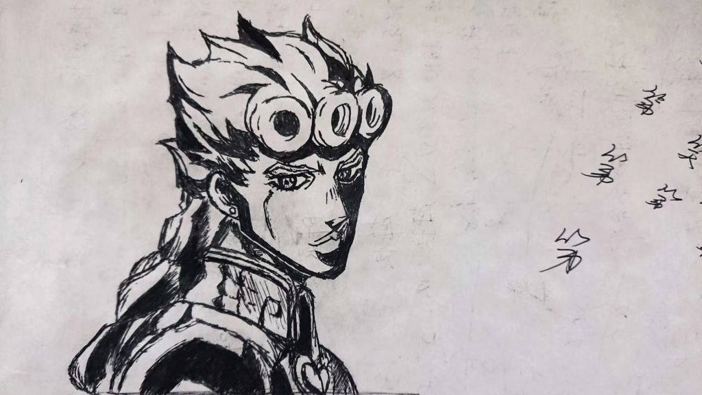 上班闲暇时画的乔鲁诺