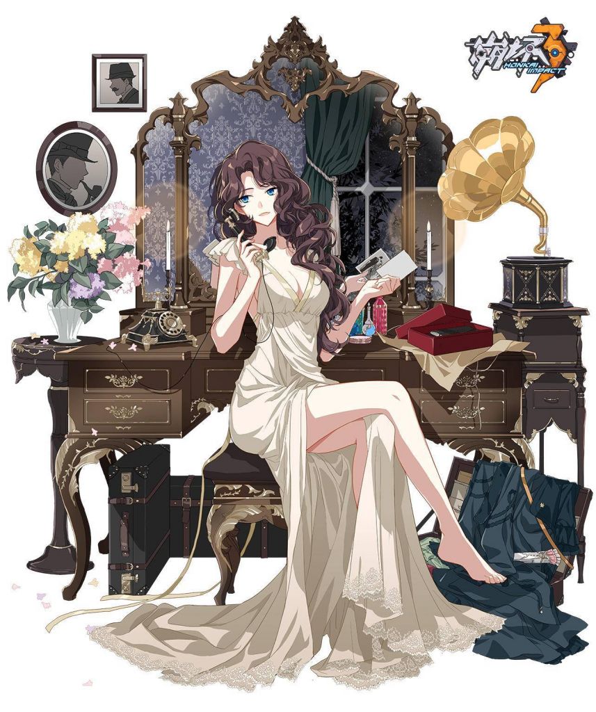 圣痕艾琳艾德勒立绘之一以及下版本7日签到活动丽塔圣痕立绘