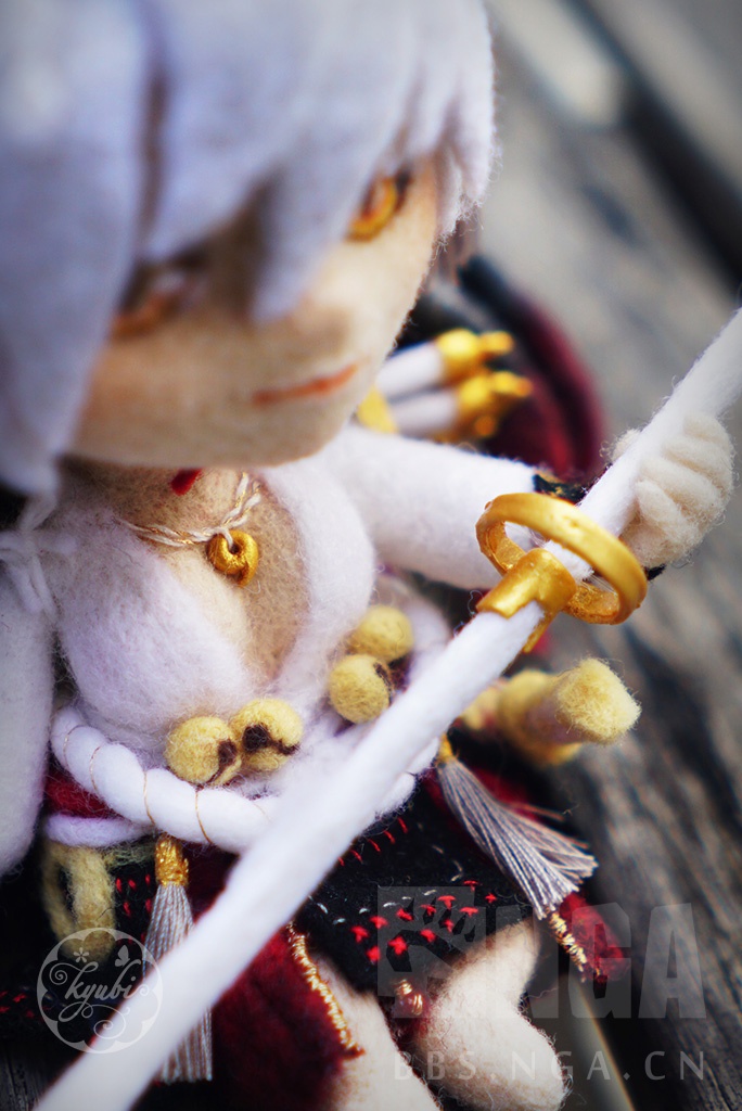 自制羊毛毡铃鹿御前q版手办