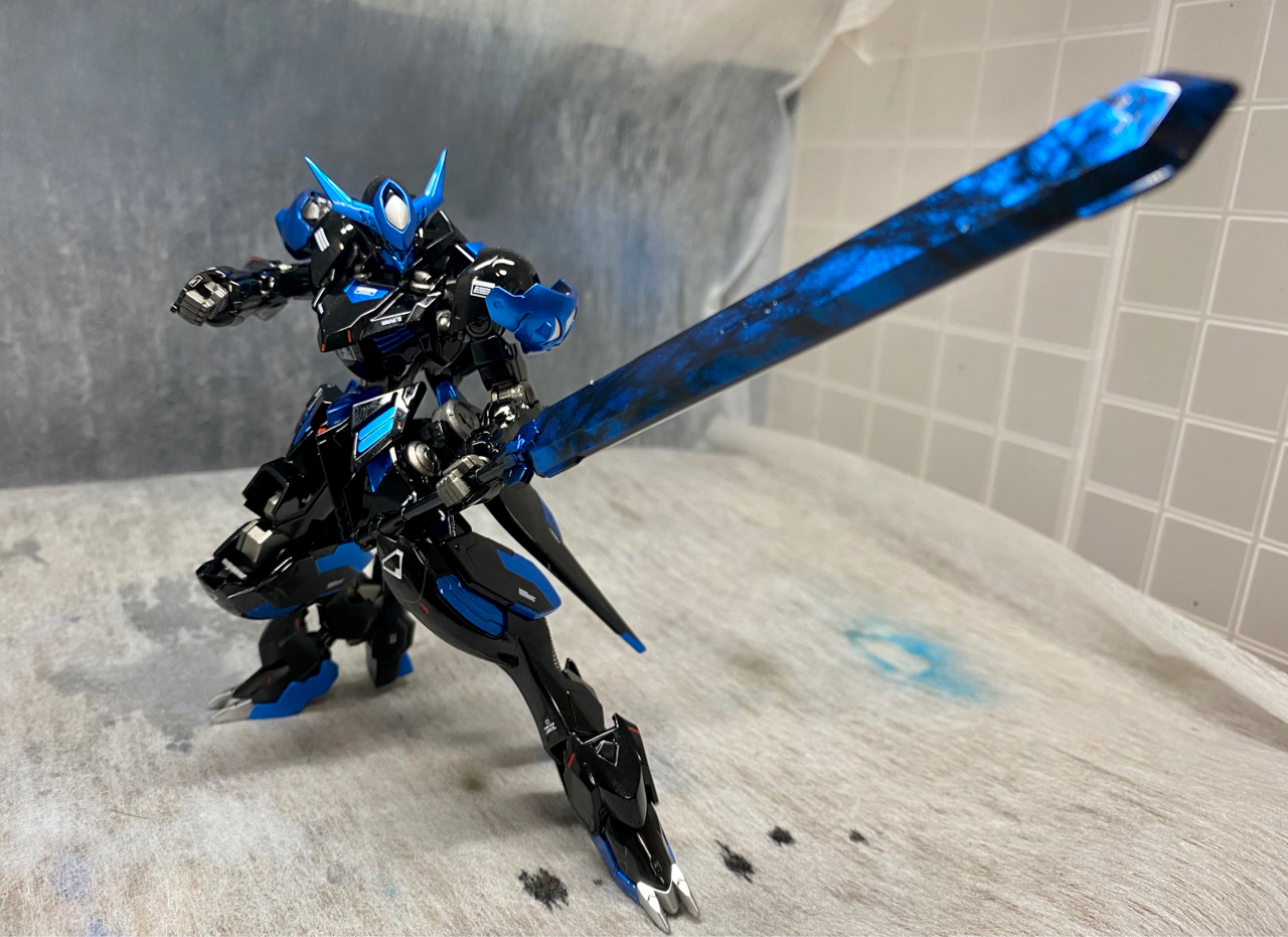 入了喷涂后的第一个作品hg巴巴托斯天狼座817更新武器