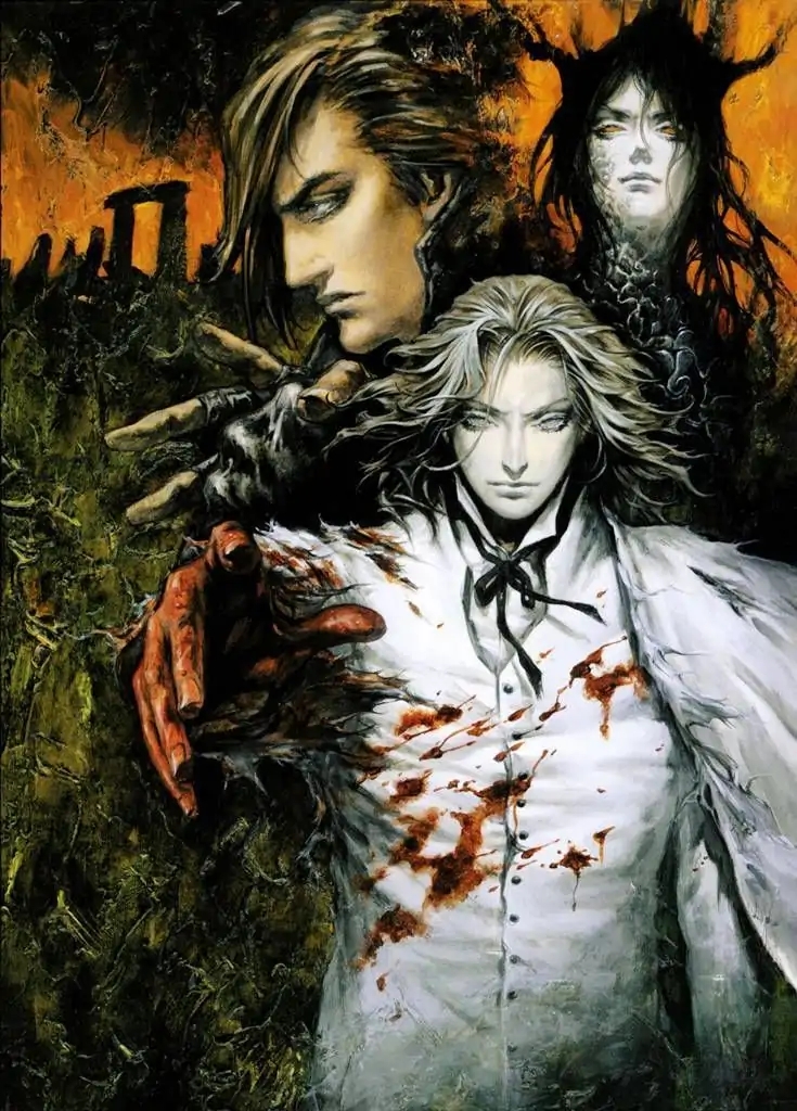 《恶魔城》系列插画,时隔多年依然惊艳