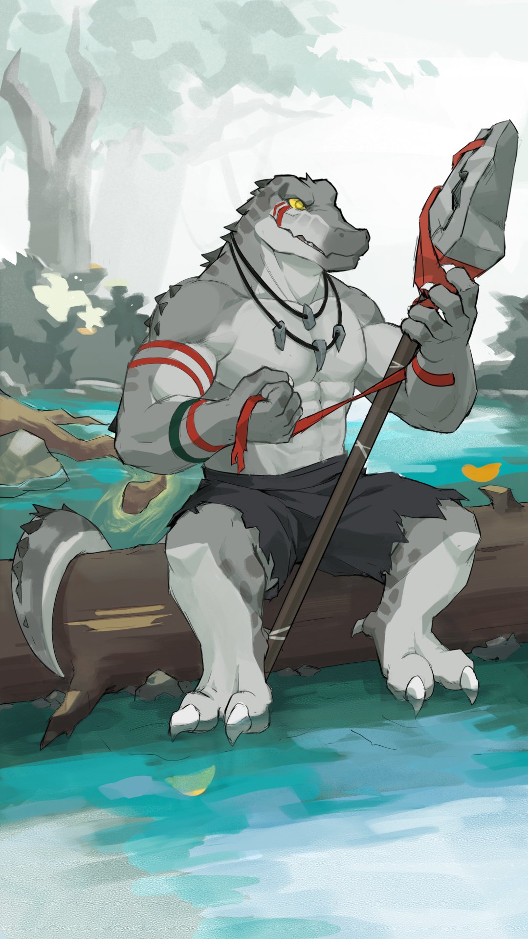 明日方舟-罗德岛驻艾泽拉斯大使馆 [新敌人氵] 好期待鳄鱼敌人阿 憨憨