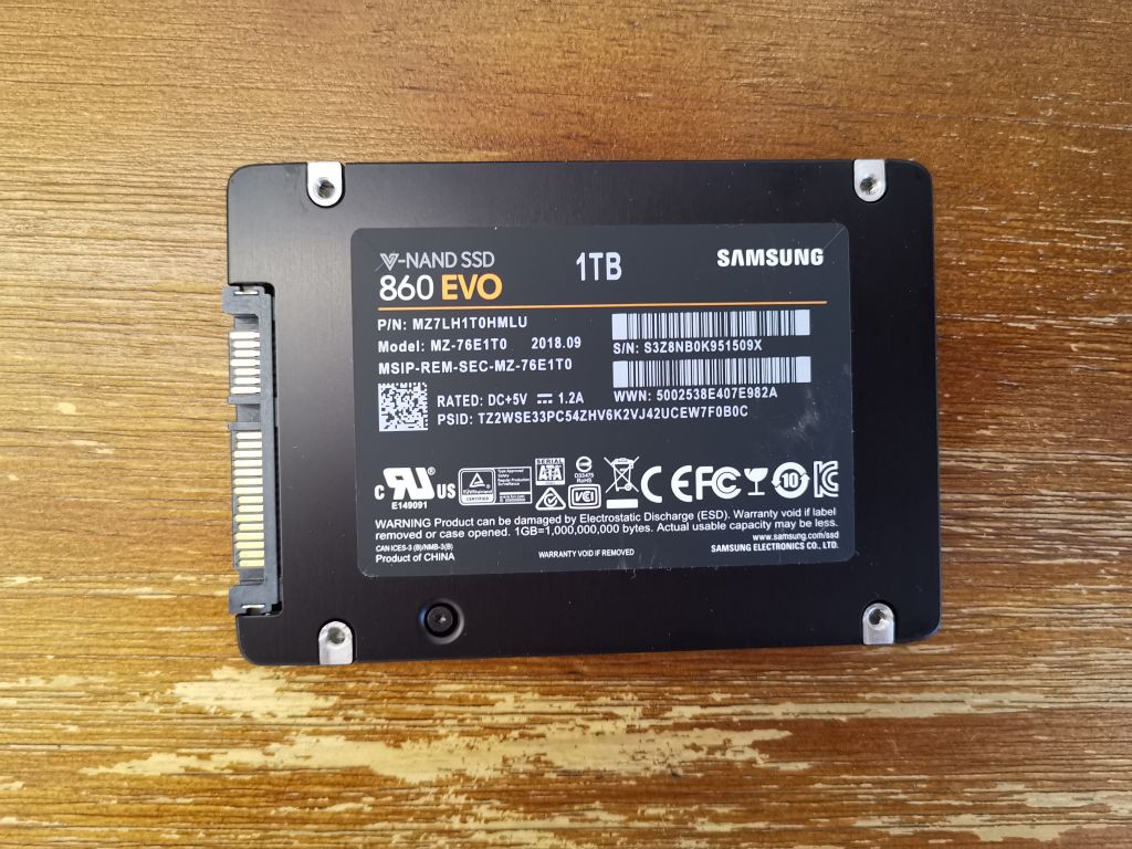 电脑硬件出三星970evo1t860evo1t