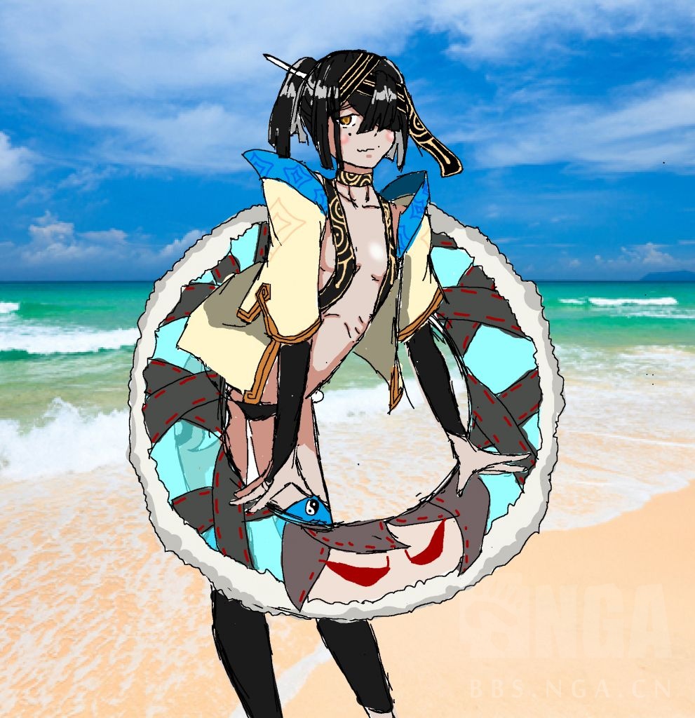 艺术审美e自称灵魂画师被徐福人设戳到了xjb涂了个泳装徐福小学生水平