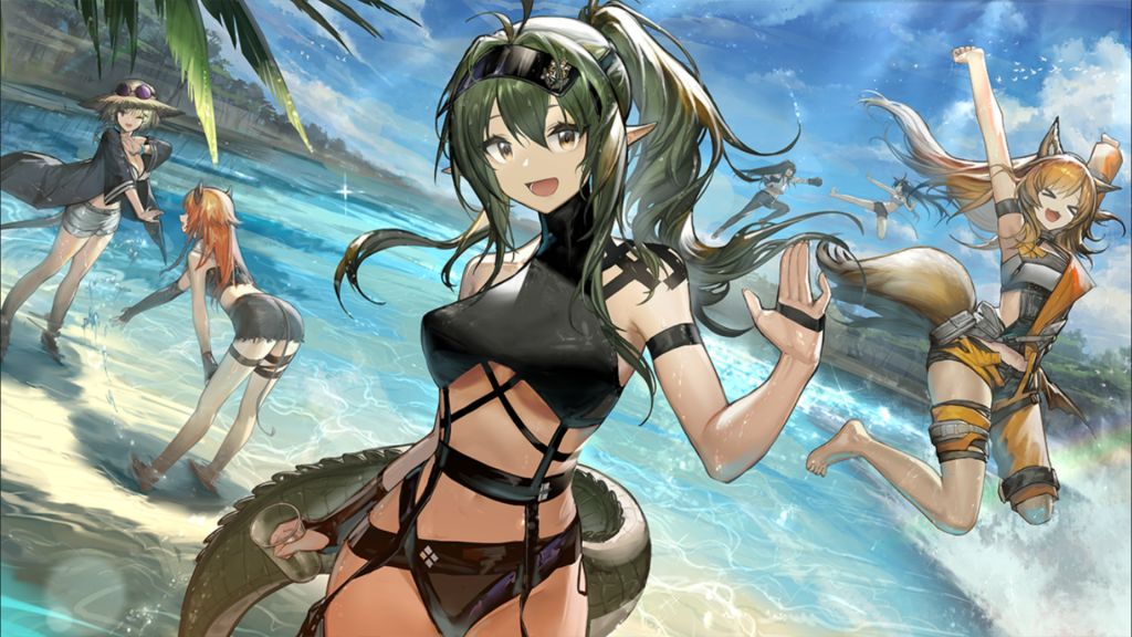 明日方舟-罗德岛驻艾泽拉斯大使馆 [皮肤氵][剧情氵]嘉维尔泳装真靓