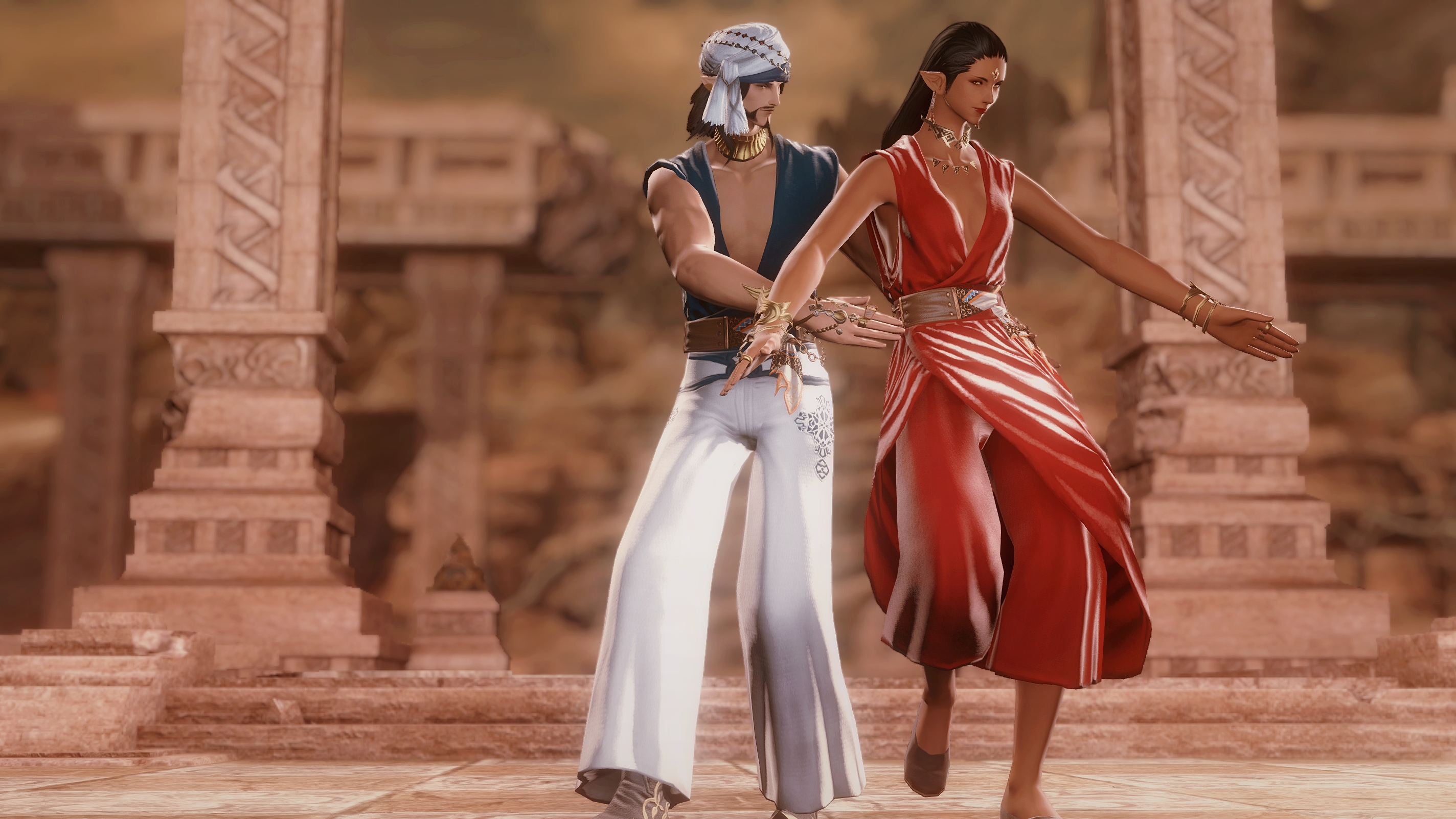 首饰走 头部:哪吒白莲花钿(卫月红) 身体:达尔马斯卡垂褶上装(卫月红)