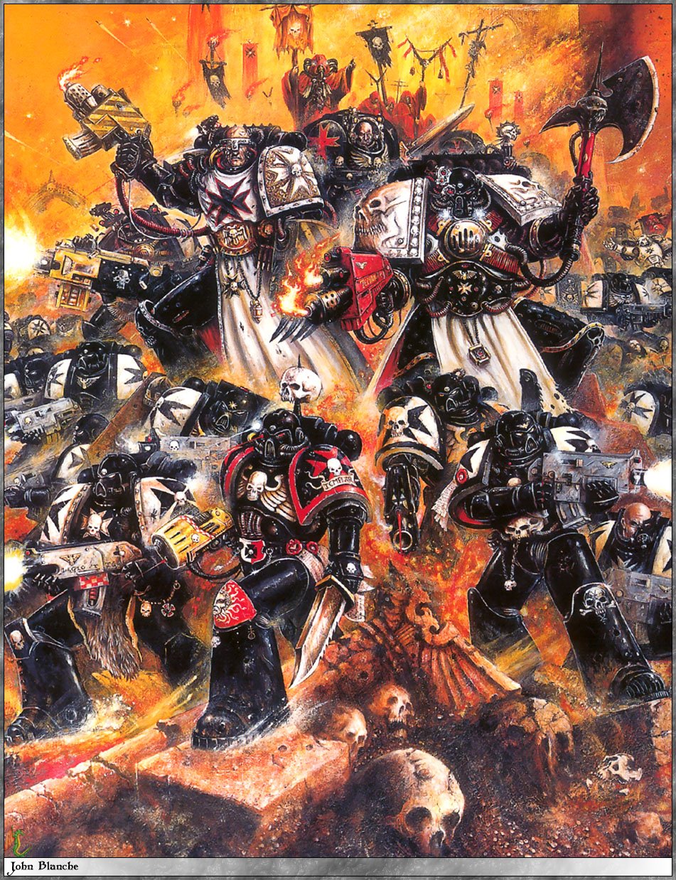 抛砖引玉啊能来点战锤40k的壁纸吗最好带帝皇的nb姿势