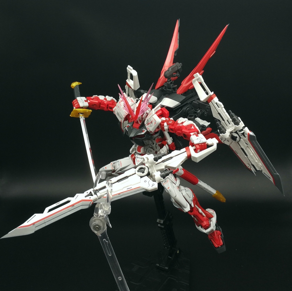 拼装rg异端高达红色机红龙型
