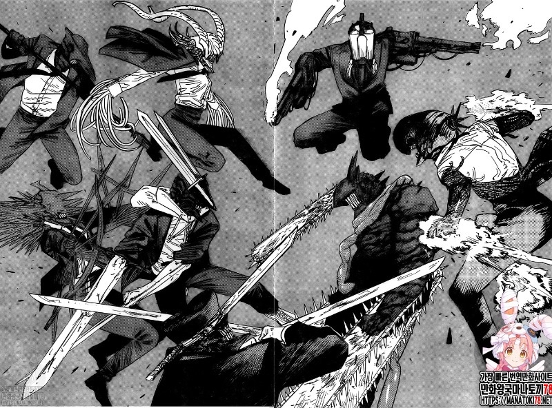 剧透注意电锯人87话韩文剧透