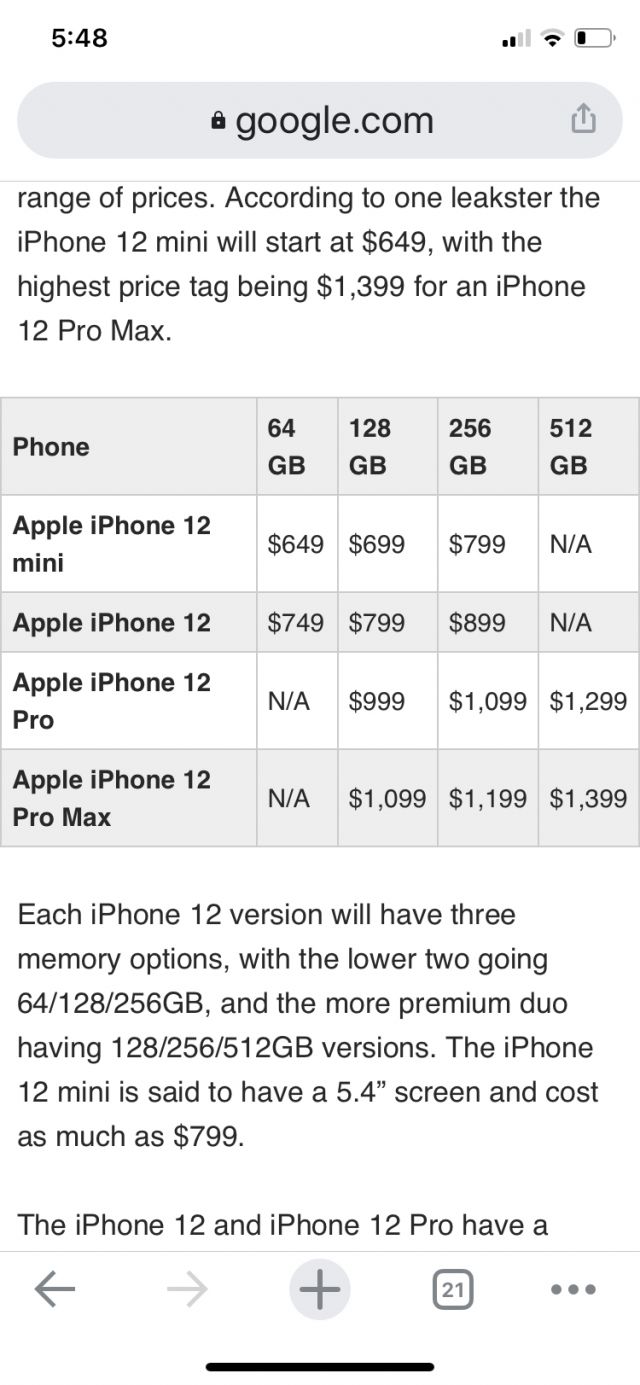 苹果手机12价格