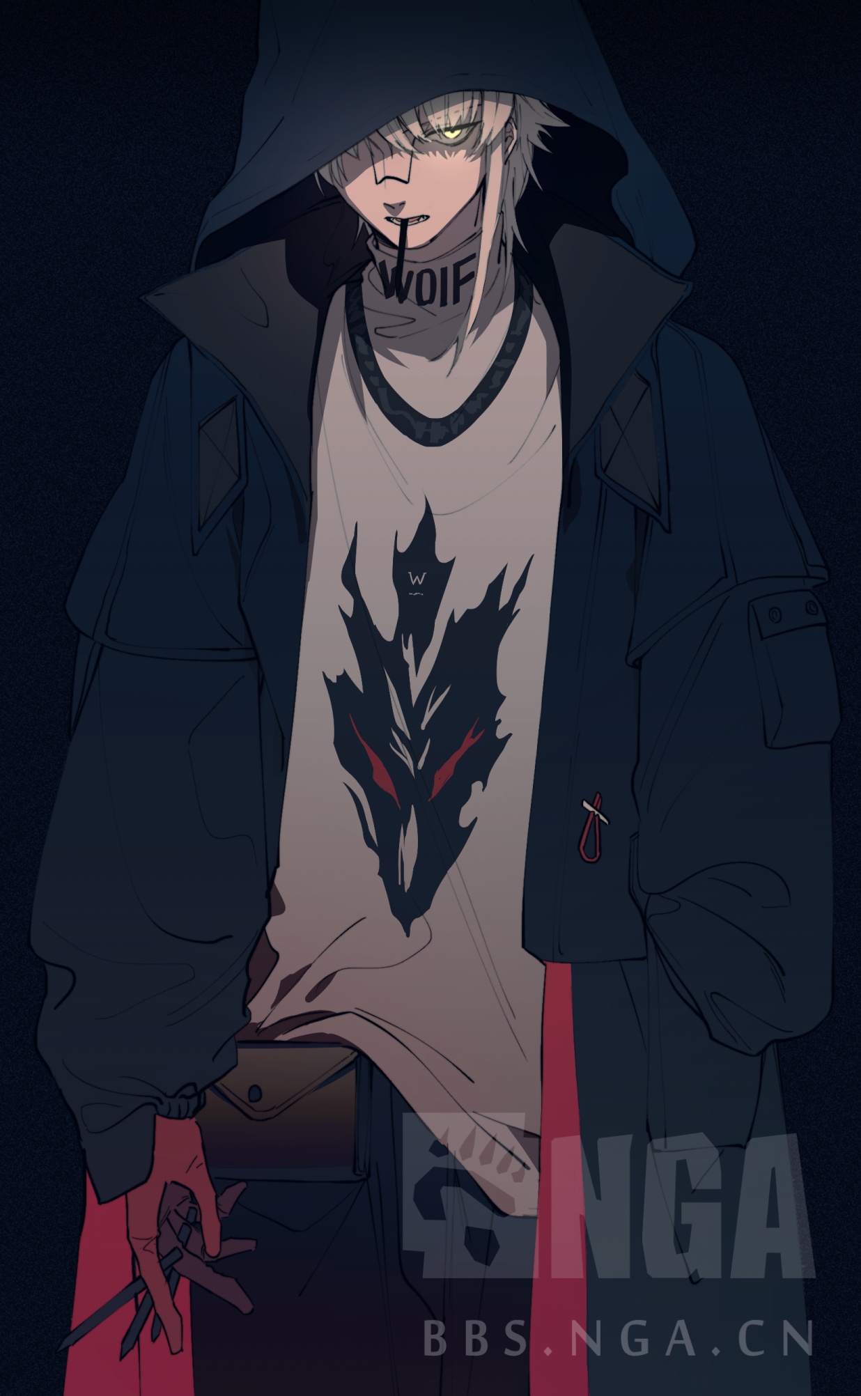 同人绘画摸了张奥斯塔近期几张男干员