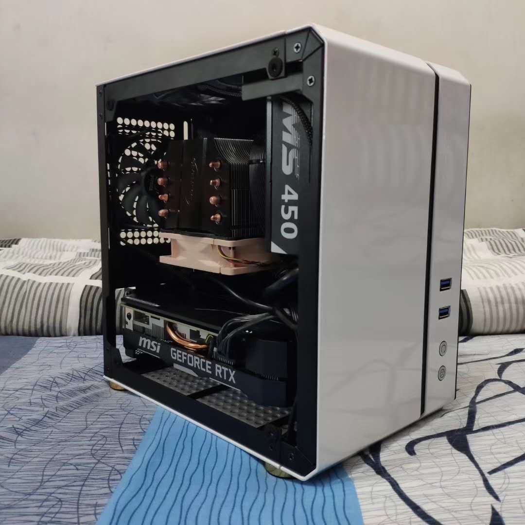 出c24小方糖机箱itx机箱白色非侧透版本