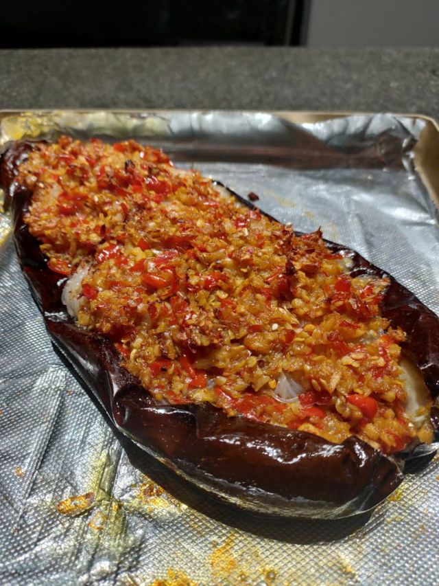 满分10分我这个蒜蓉粉丝烤茄子老哥们给几分