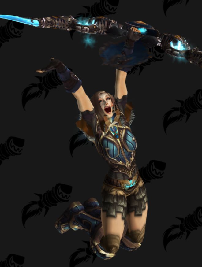 只爱幻化139女人类女血精灵猎人幻化群星猎人光明游侠围绕橙弓的配色