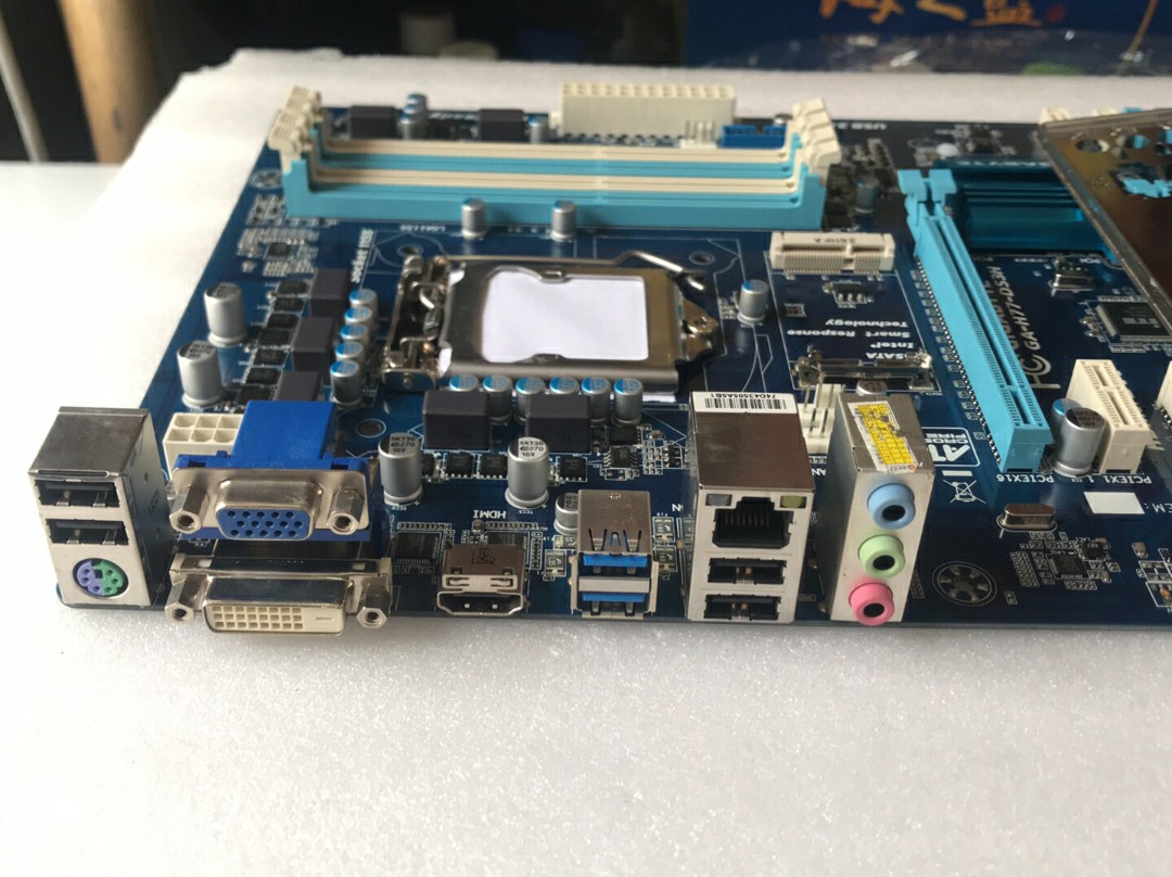 电脑硬件出技嘉gah77ds3h主板一张带挡板