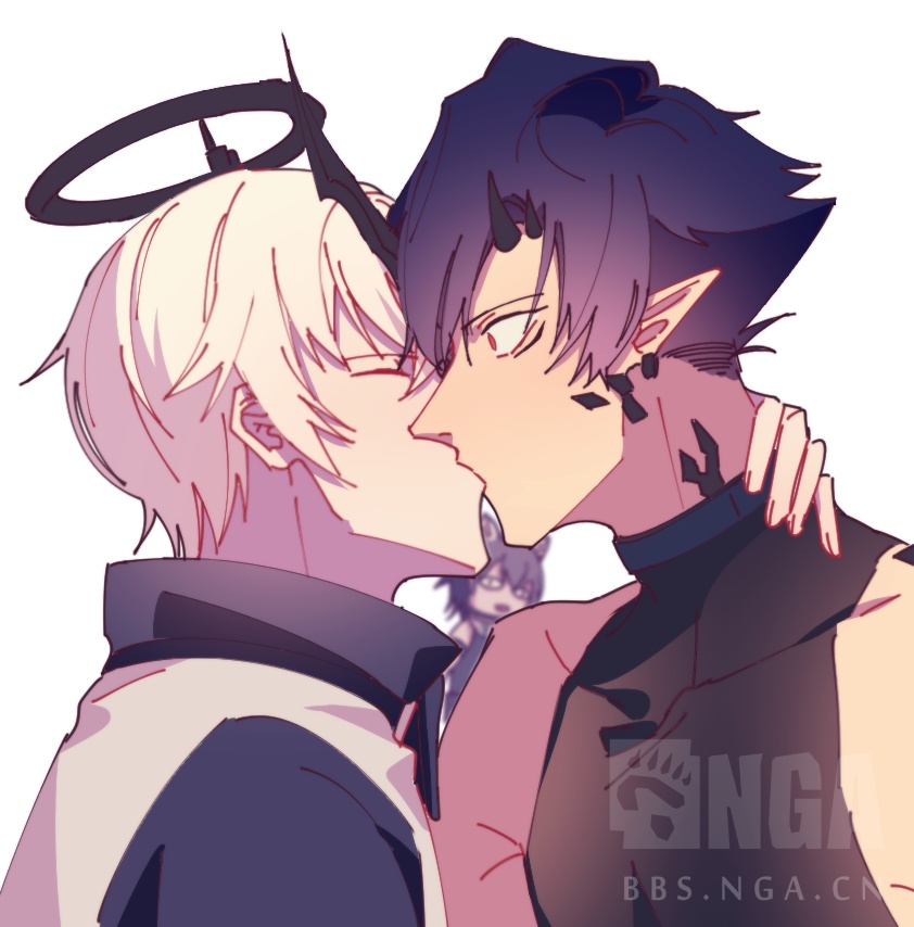 同人绘画送葬人x炎客实装一周年之际来发发一年份的葬炎