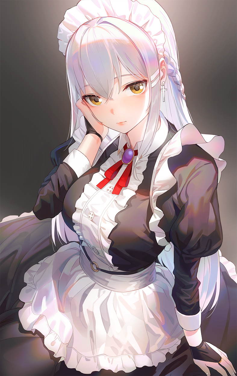 搬运同人天然呆银发女仆