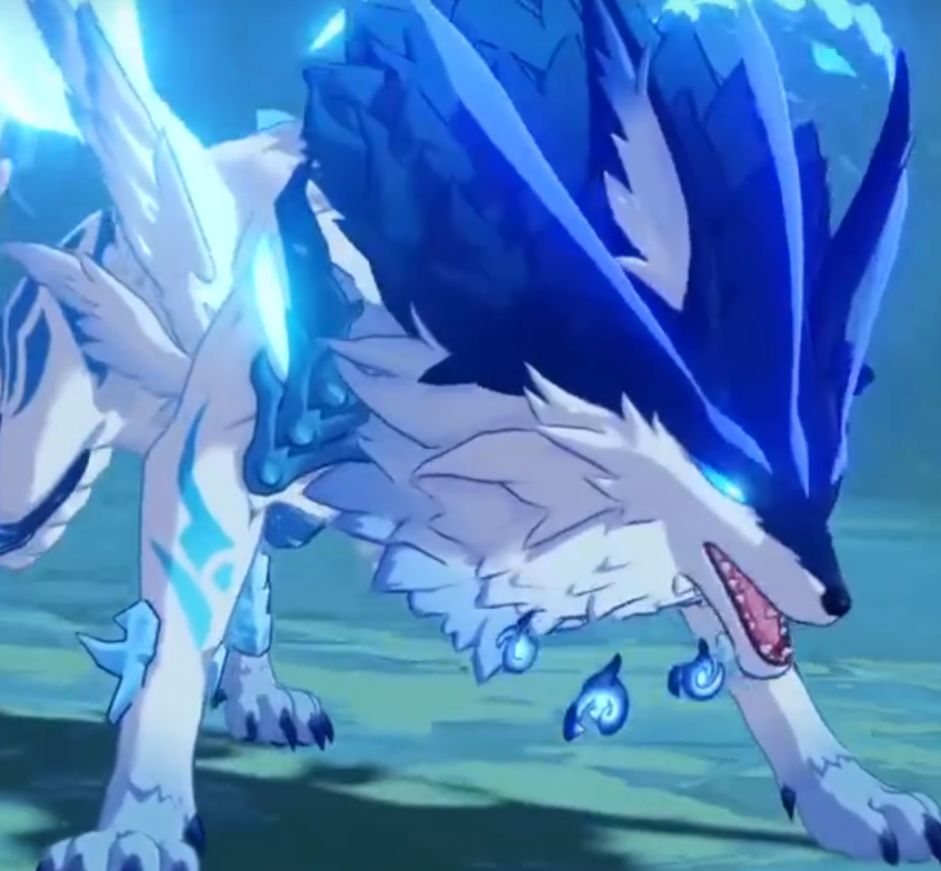 破事氵狼王进第三阶段的动画总感觉它要吐出来了