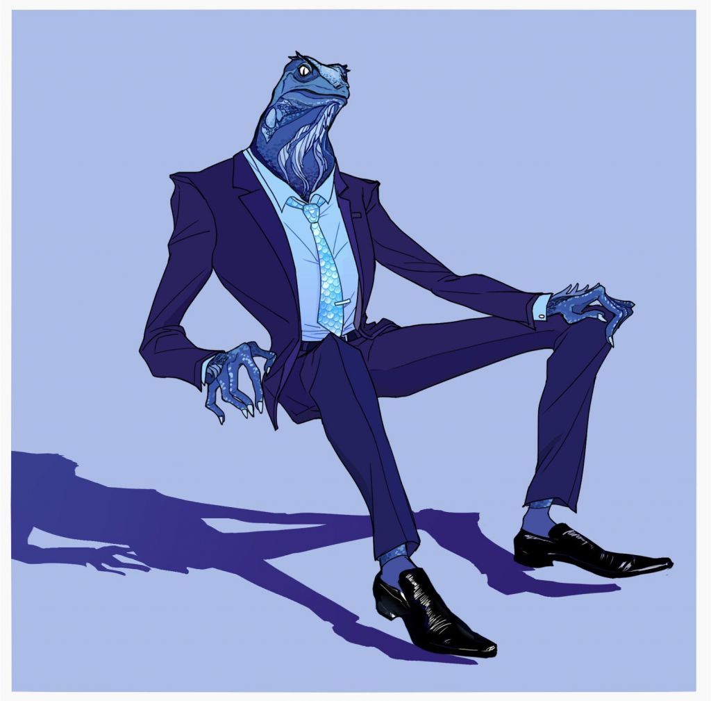 上半身是可爱的动物,下半身是包臀裙黑丝高跟的那种把动物拟人化的图?