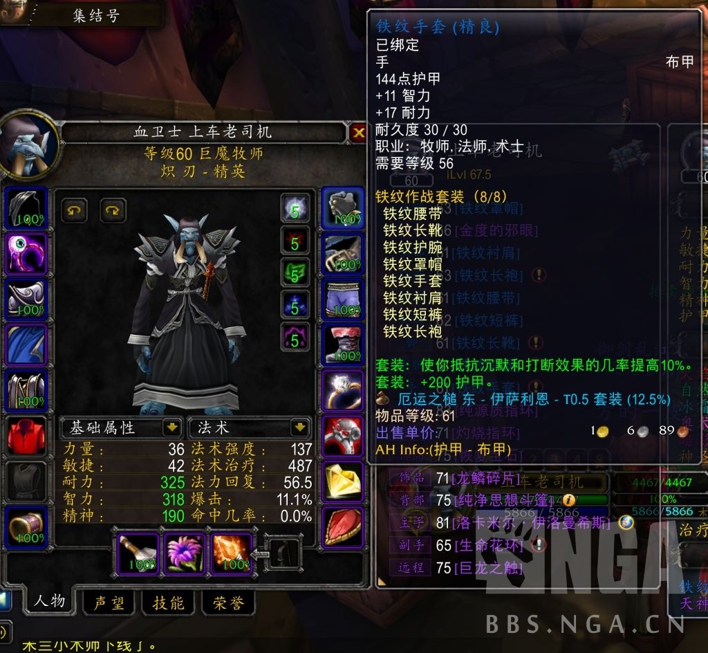 才发现naxx的装备是法师牧师术士同一件装备换?