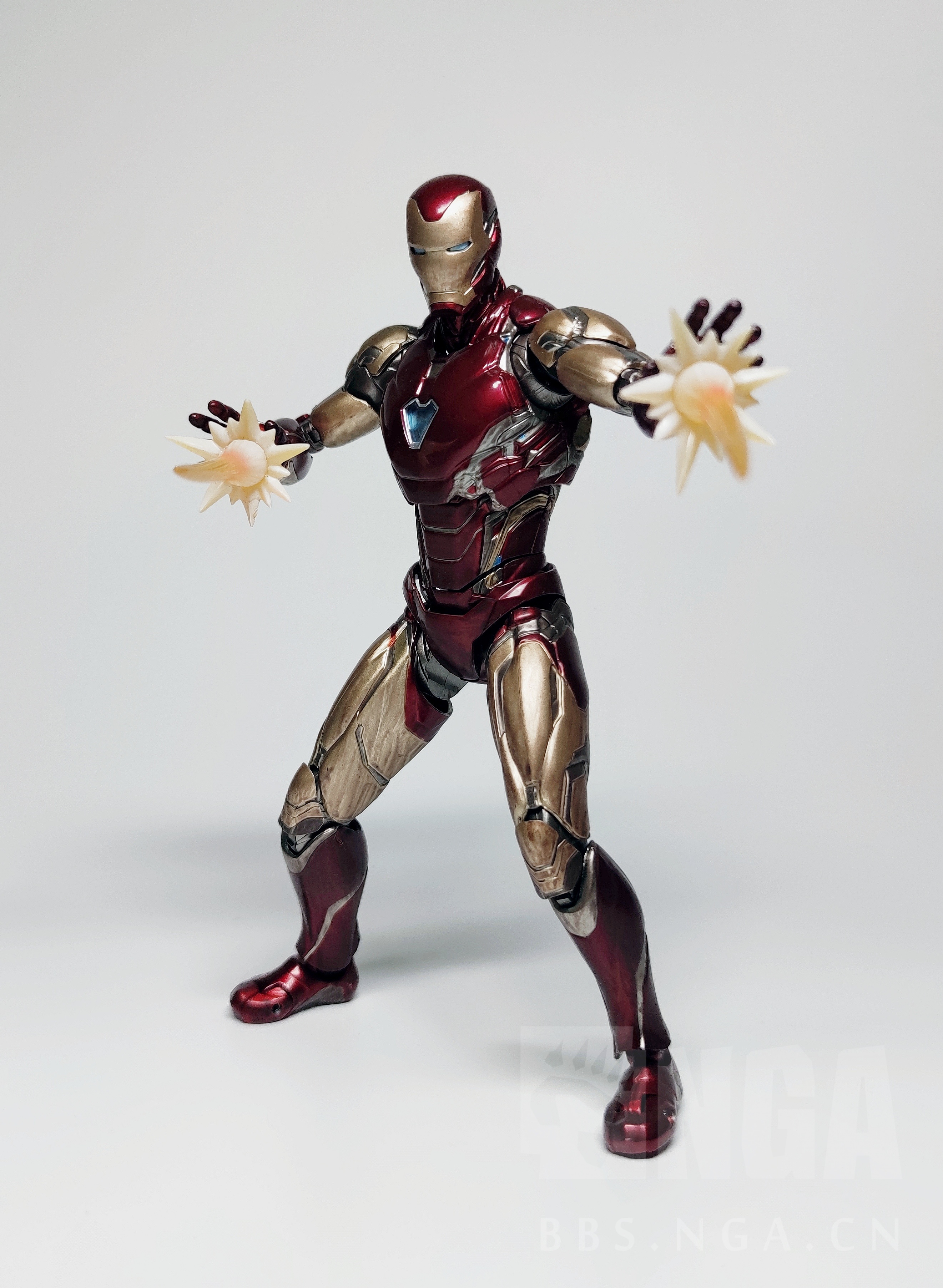 可动成品万代shf钢铁侠mk85终局之战开箱分享内有彩蛋