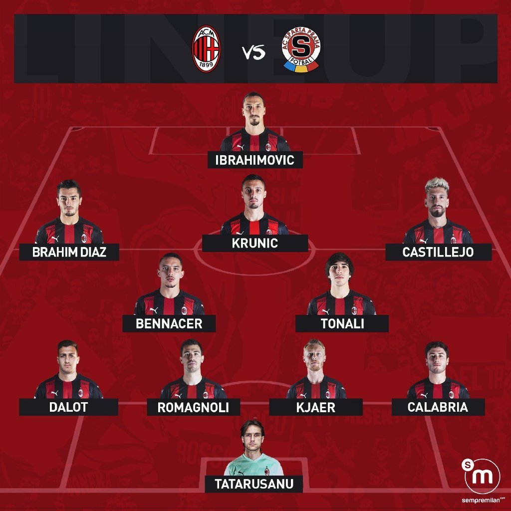 [欧联杯]2020-2021小组赛第二轮 米兰vs布拉格斯巴达 10.30 1:55