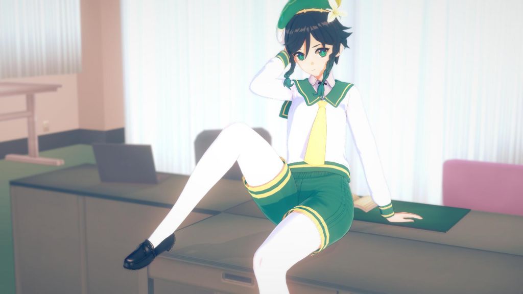 同人创作水手服温迪短裤白丝预警