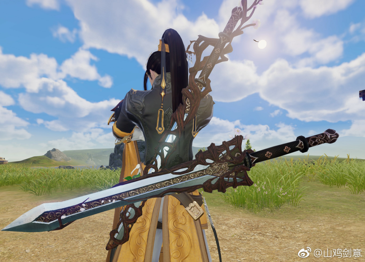 分享推荐个纯阳武器拓印个人觉得挺好看的