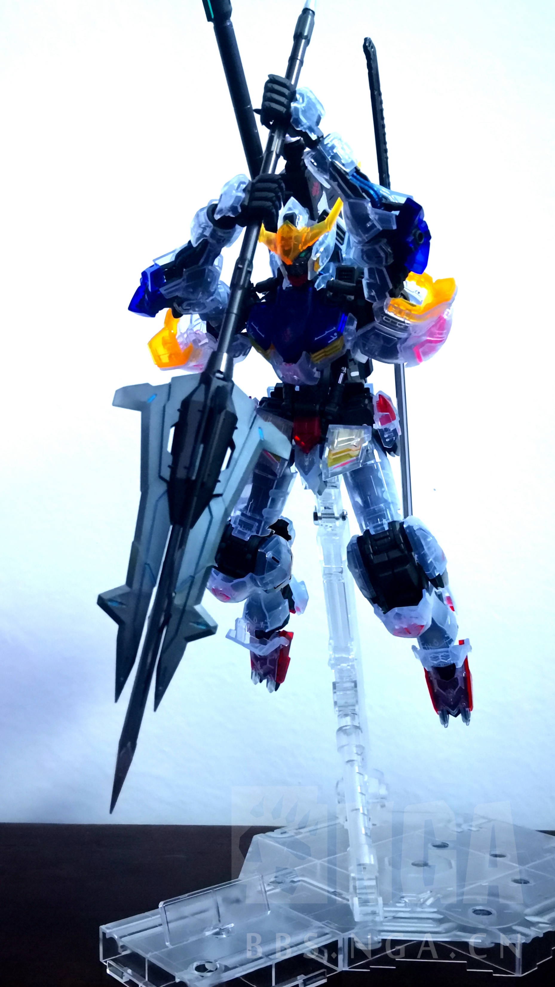 [拼装] 周六闲的没事给俩机子拍了一组照片,mg巴巴托斯&rg飞翼零式改