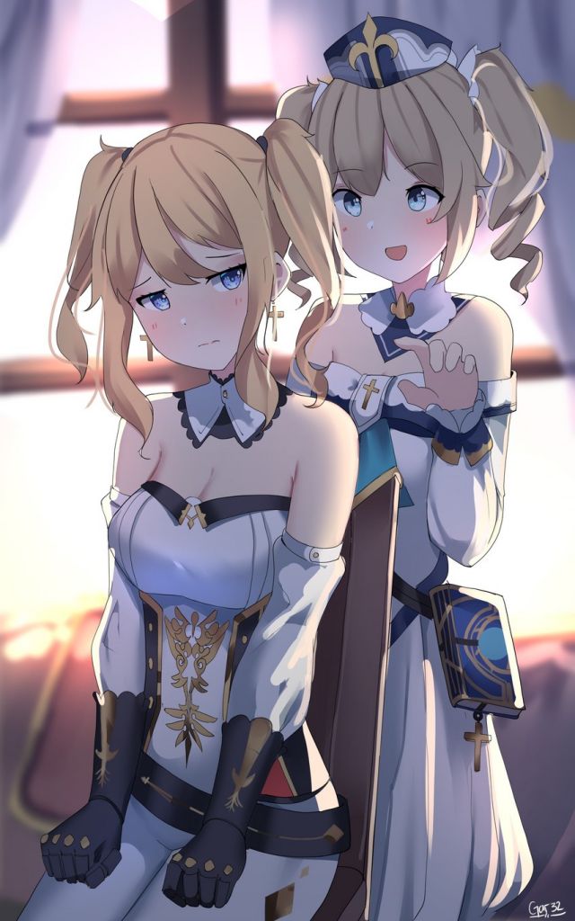 同人搬运芭芭拉帮琴绑双马尾