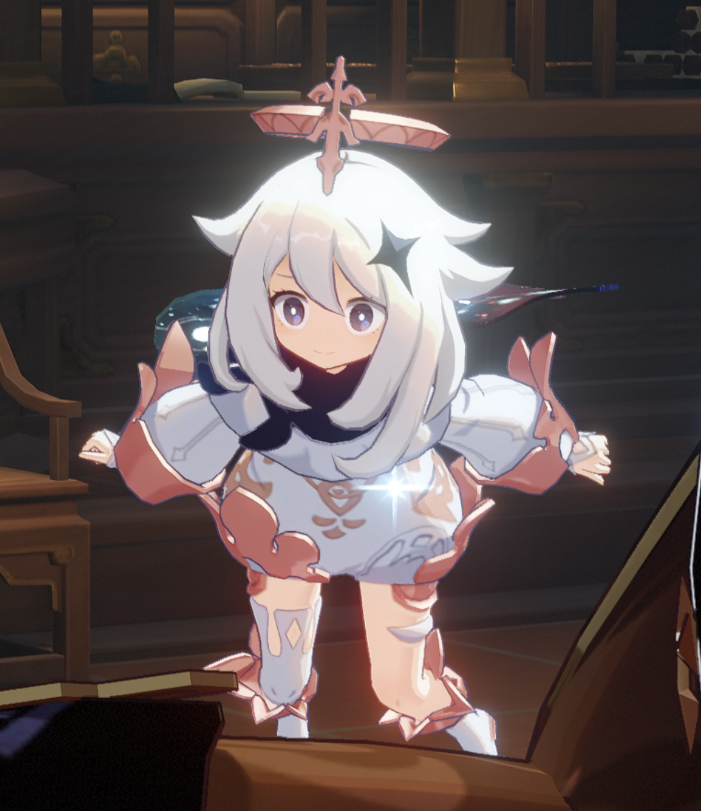 白泥氵爷真的和派蒙很配